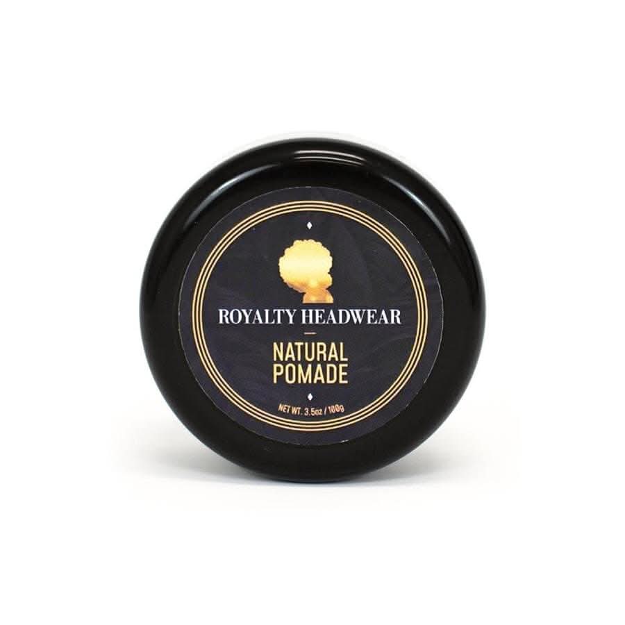 Ambassador Product Royalty Headwear Natural Pomade in 3.5 oz container, perfect for styling and moisturizing hair with a natural finish.