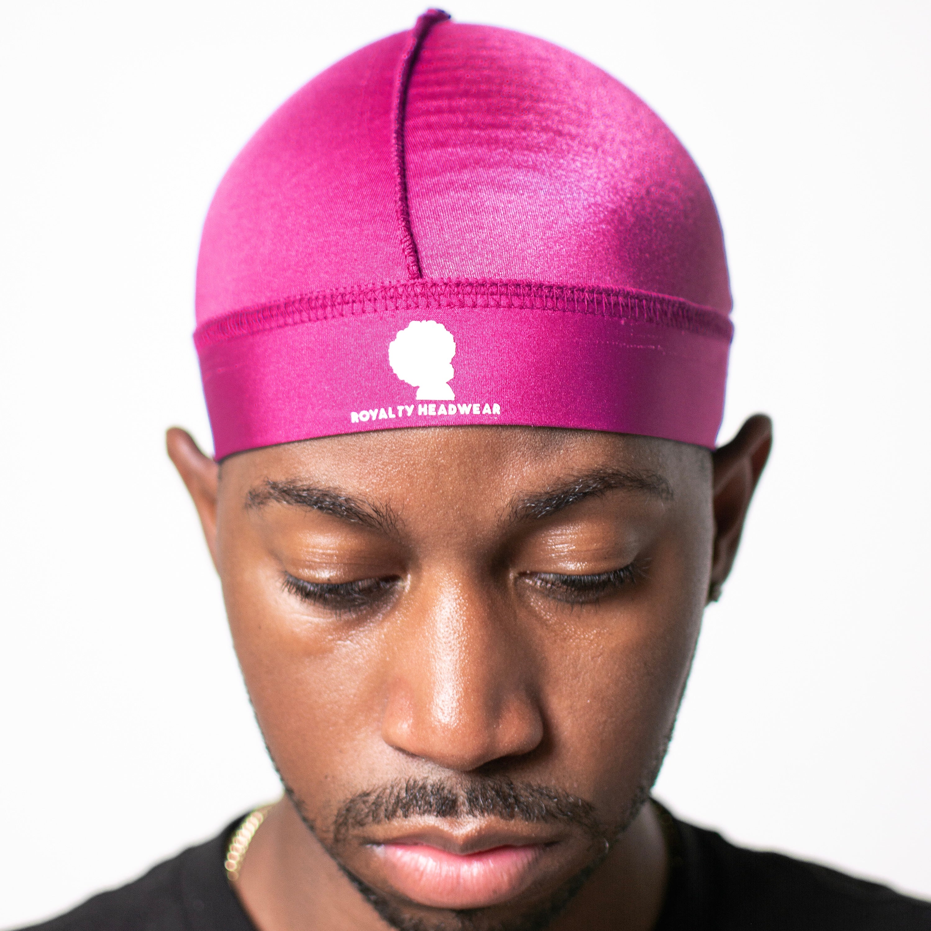 Pink silky wave cap for smooth 360 waves and comfort