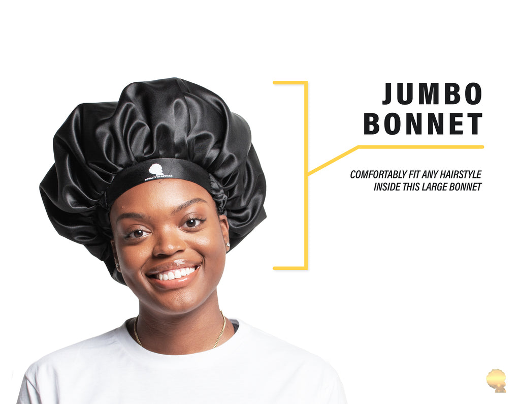 The Royalty Bonnet: Silk Bonnet Jumbo Bonnet – Royalty Headwear